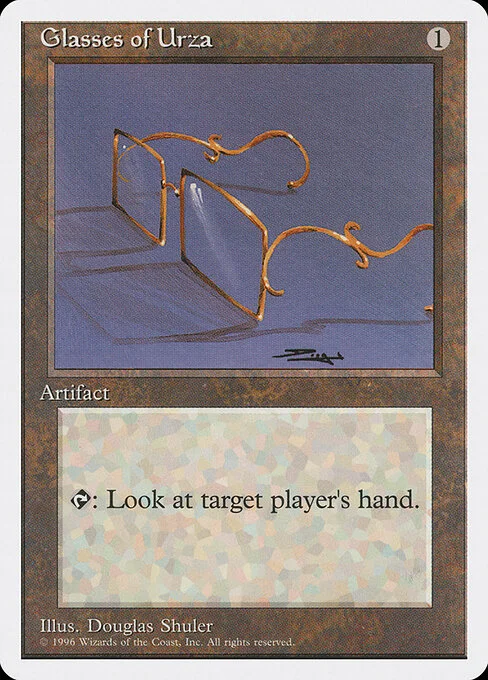 Glasses of Urza, carta Magic di tipo Artifact illustrata da Douglas Shuler