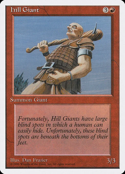 Hill Giant, carta Magic di tipo Creature — Giant illustrata da Dan Frazier