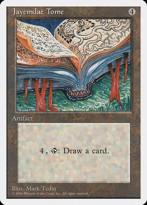 Jayemdae Tome, carta Magic di tipo Artifact — Book illustrata da Mark Tedin