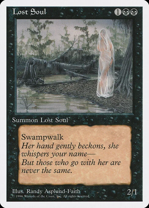 Lost Soul, carta Magic di tipo Creature — Spirit Minion illustrata da Randy Asplund-Faith