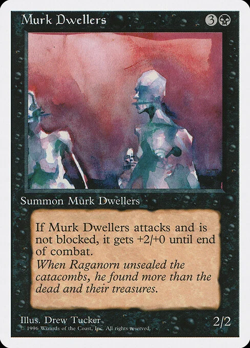 Murk Dwellers, carta Magic di tipo Creature — Zombie illustrata da Drew Tucker
