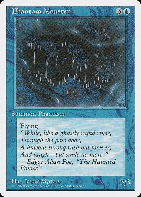 Phantom Monster, carta Magic di tipo Creature — Illusion illustrata da Jesper Myrfors