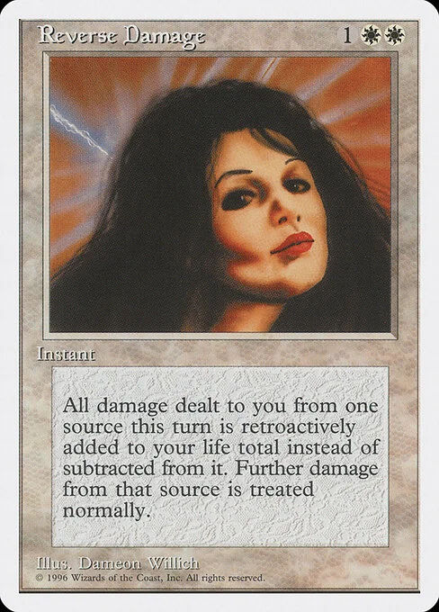 Reverse Damage, carta Magic di tipo Instant illustrata da Dameon Willich