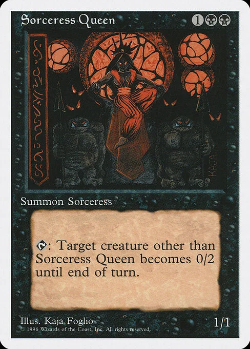 Sorceress Queen, carta Magic di tipo Creature — Human Wizard Sorcerer illustrata da Kaja Foglio