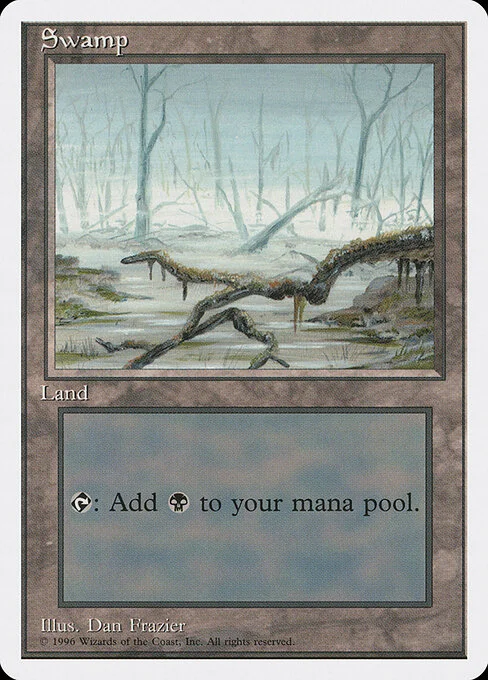 Swamp, carta Magic di tipo Basic Land — Swamp illustrata da Dan Frazier