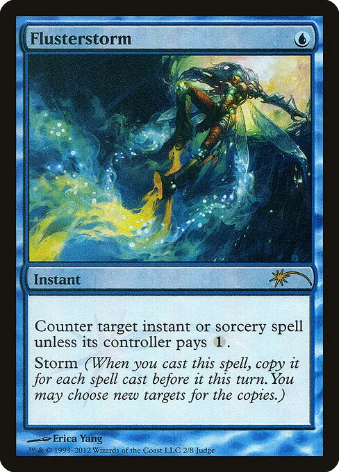 Flusterstorm, carta Magic di tipo Instant illustrata da Erica Yang