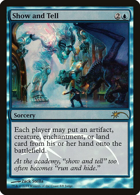 Show and Tell, carta Magic di tipo Sorcery illustrata da Zack Stella