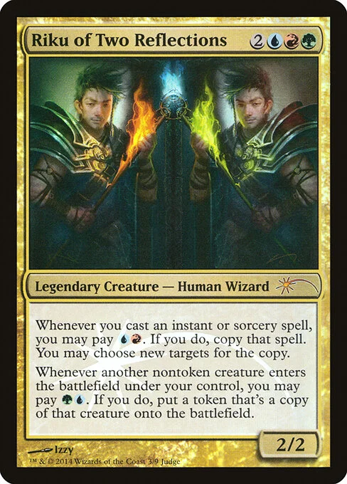 Riku of Two Reflections, carta Magic di tipo Legendary Creature — Human Wizard illustrata da Izzy