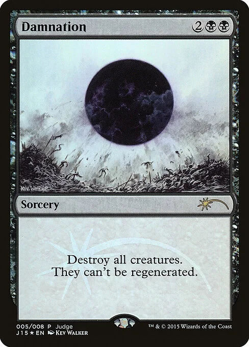 Damnation, carta Magic di tipo Sorcery illustrata da Kev Walker