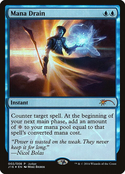 Mana Drain, carta Magic di tipo Instant illustrata da Mike Bierek