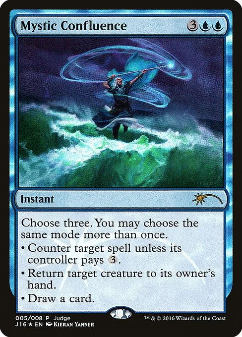 Mystic Confluence, carta Magic di tipo Instant illustrata da Kieran Yanner