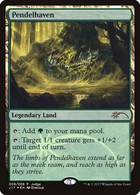 Pendelhaven, carta Magic di tipo Legendary Land illustrata da Dimitar Marinski