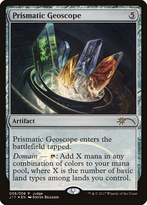 Prismatic Geoscope, carta Magic di tipo Artifact illustrata da Steven Belledin