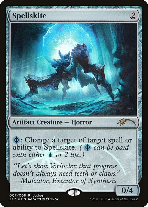 Spellskite, carta Magic di tipo Artifact Creature — Phyrexian Horror illustrata da Svetlin Velinov