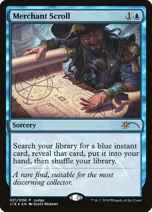 Merchant Scroll, carta Magic di tipo Sorcery illustrata da Scott Murphy