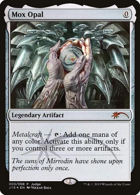 Mox Opal, carta Magic di tipo Legendary Artifact illustrata da Volkan Baǵa