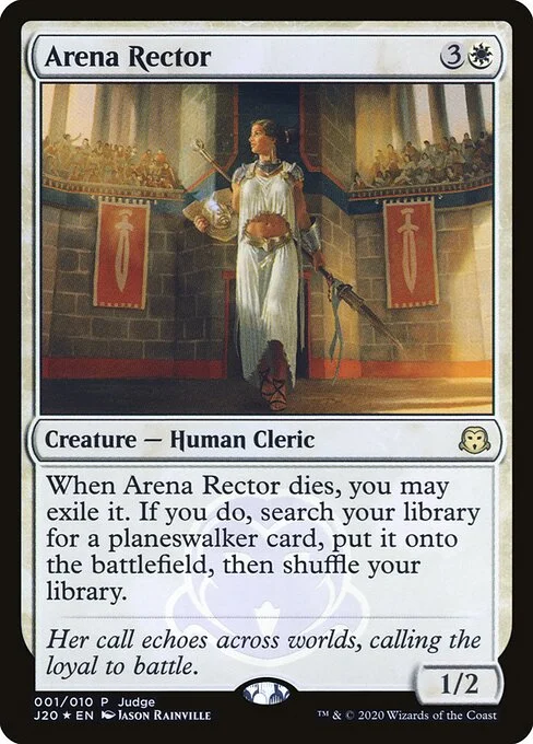 Arena Rector, carta Magic di tipo Creature — Human Cleric illustrata da Jason Rainville