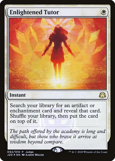 Enlightened Tutor, carta Magic di tipo Instant illustrata da Aaron Miller