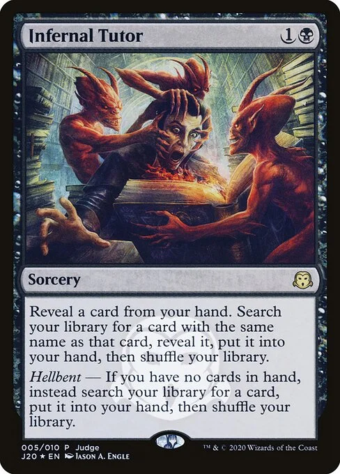Infernal Tutor, carta Magic di tipo Sorcery illustrata da Jason A. Engle