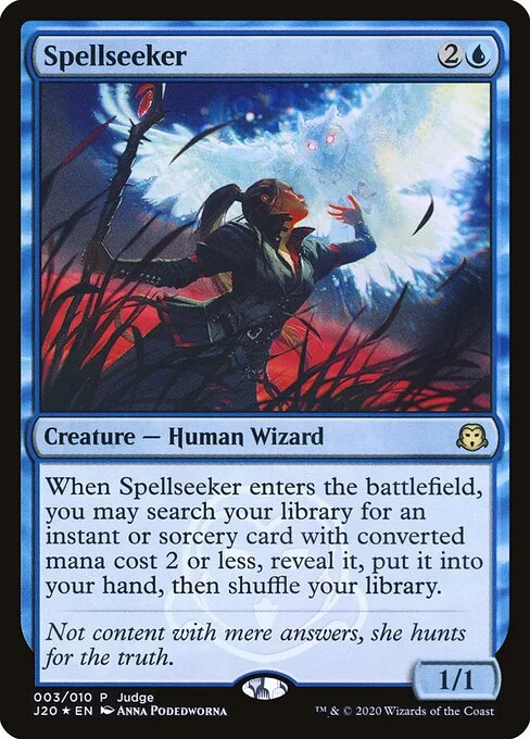 Spellseeker, carta Magic di tipo Creature — Human Wizard illustrata da Anna Podedworna