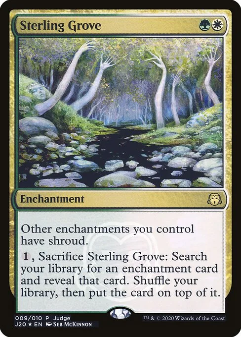 Sterling Grove, carta Magic di tipo Enchantment illustrata da Seb McKinnon