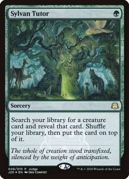 Sylvan Tutor, carta Magic di tipo Sorcery illustrata da Iris Compiet