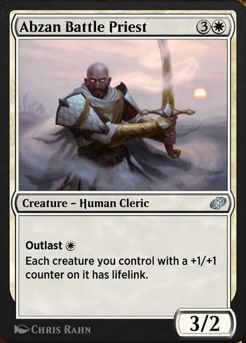 Abzan Battle Priest, carta Magic di tipo Creature — Human Cleric illustrata da Chris Rahn
