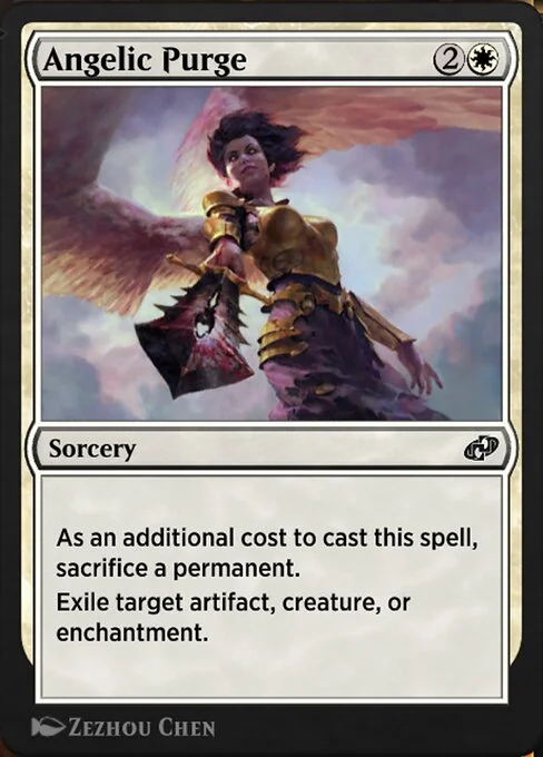 Angelic Purge, carta Magic di tipo Sorcery illustrata da Zezhou Chen