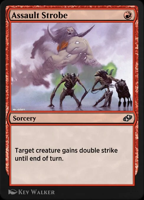 Assault Strobe, carta Magic di tipo Sorcery illustrata da Kev Walker