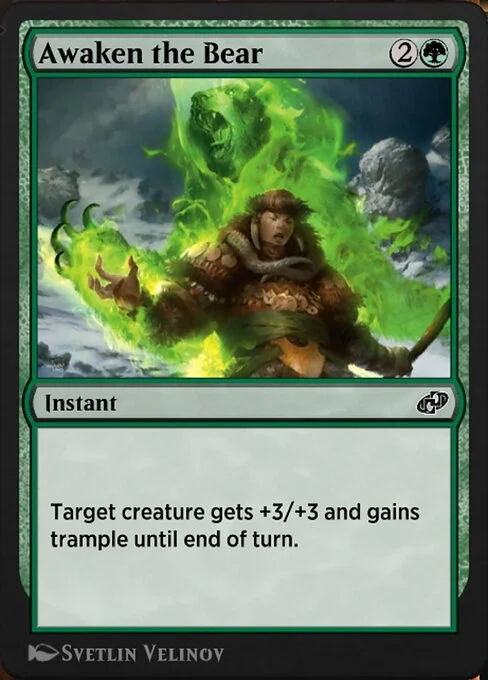 Awaken the Bear, carta Magic di tipo Instant illustrata da Svetlin Velinov