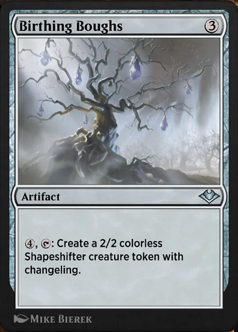 Birthing Boughs, carta Magic di tipo Artifact illustrata da Mike Bierek