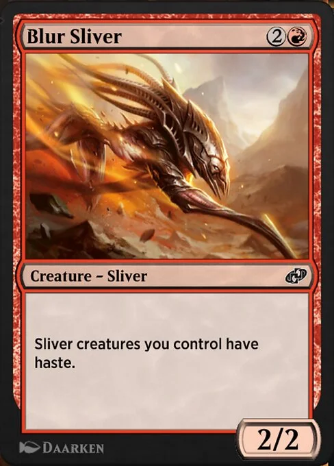 Blur Sliver, carta Magic di tipo Creature — Sliver illustrata da Daarken