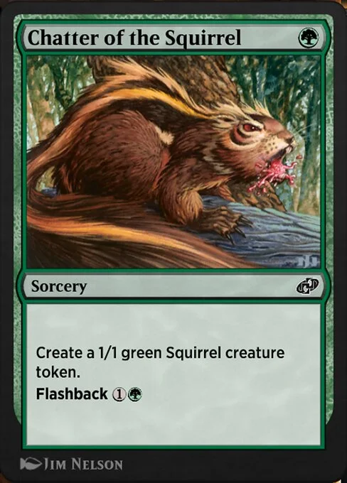 Chatter of the Squirrel, carta Magic di tipo Sorcery illustrata da Jim Nelson