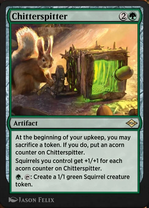 Chitterspitter, carta Magic di tipo Artifact illustrata da Jason Felix