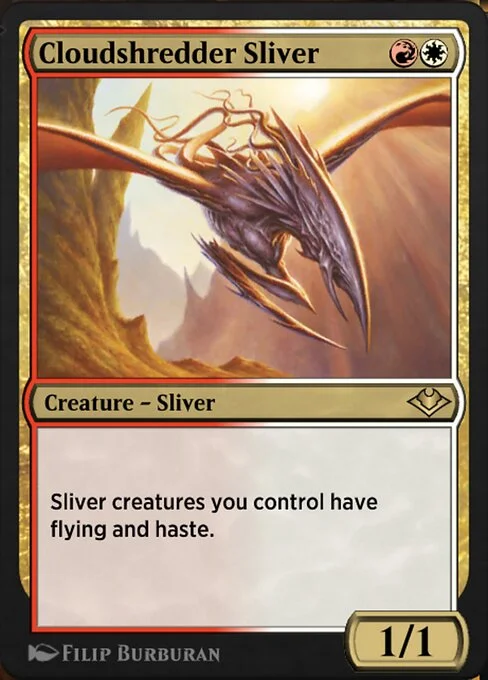 Cloudshredder Sliver, carta Magic di tipo Creature — Sliver illustrata da Filip Burburan