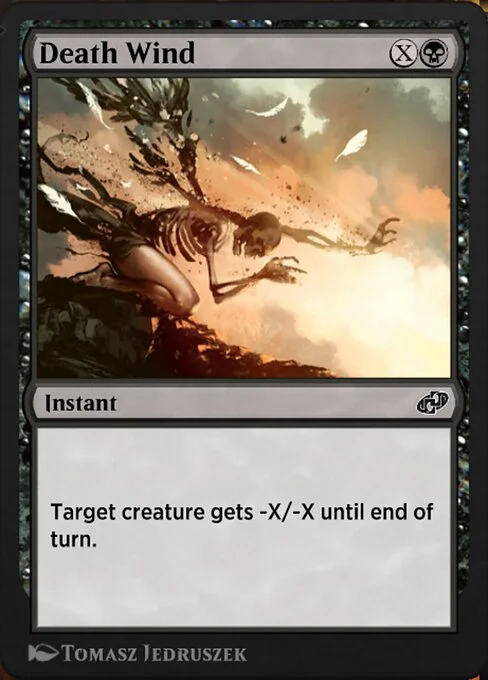 Death Wind, carta Magic di tipo Instant illustrata da Tomasz Jedruszek