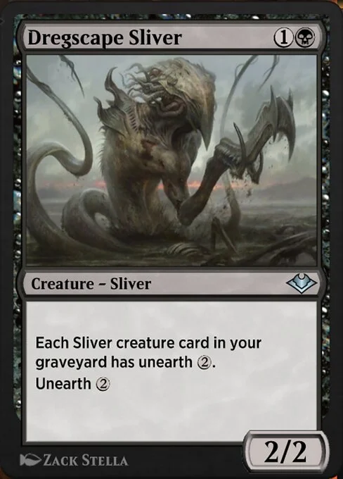 Dregscape Sliver, carta Magic di tipo Creature — Sliver illustrata da Zack Stella