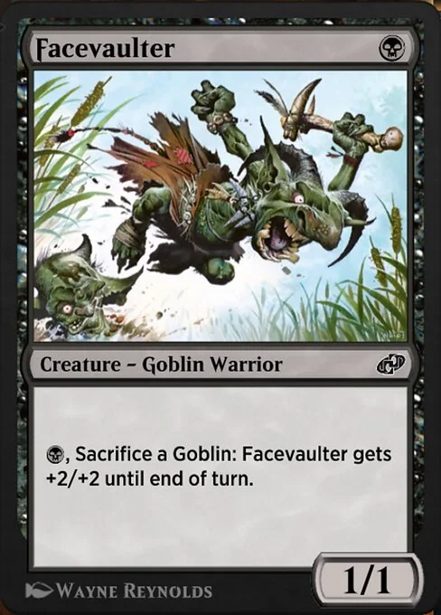 Facevaulter, carta Magic di tipo Creature — Goblin Warrior illustrata da Wayne Reynolds