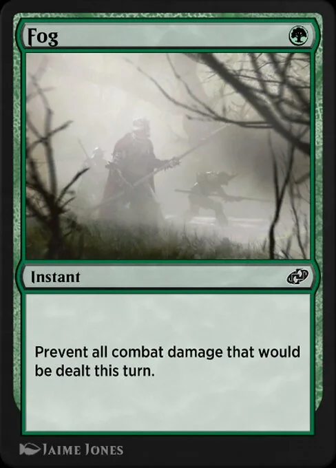 Fog, carta Magic di tipo Instant illustrata da Jaime Jones
