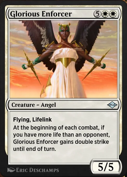 Glorious Enforcer, carta Magic di tipo Creature — Angel illustrata da Eric Deschamps