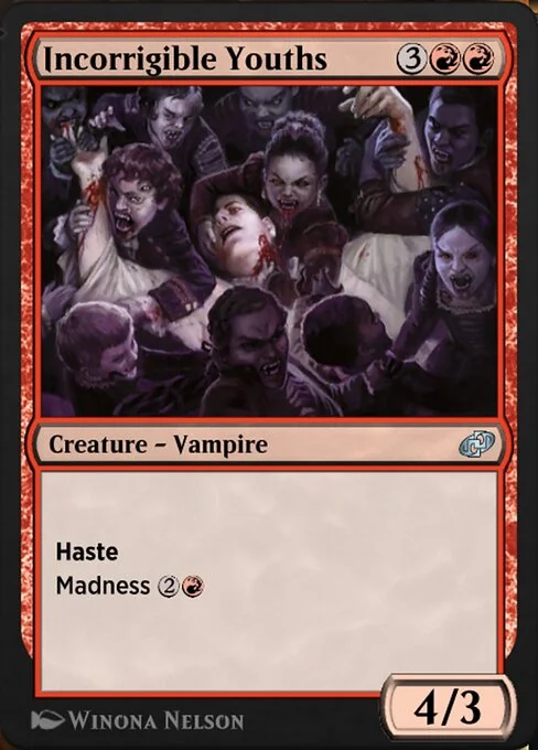 Incorrigible Youths, carta Magic di tipo Creature — Vampire illustrata da Winona Nelson