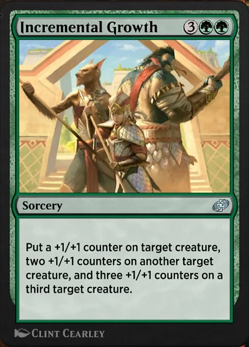 Incremental Growth, carta Magic di tipo Sorcery illustrata da Clint Cearley