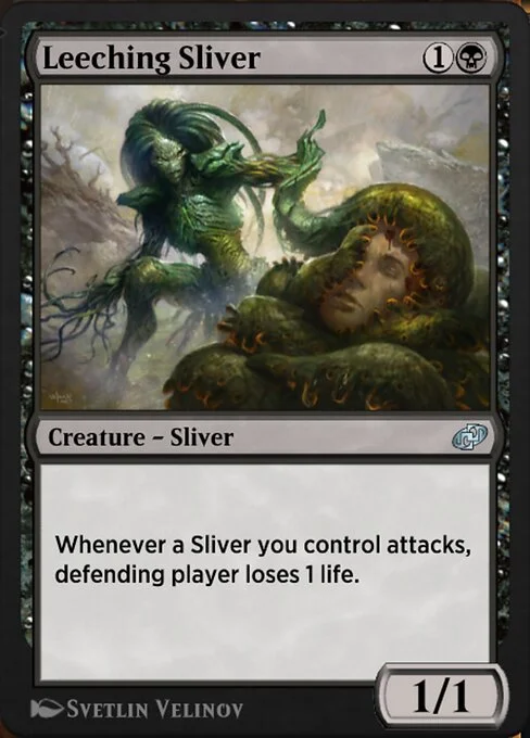 Leeching Sliver, carta Magic di tipo Creature — Sliver illustrata da Svetlin Velinov