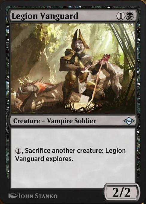 Legion Vanguard, carta Magic di tipo Creature — Vampire Soldier illustrata da John Stanko