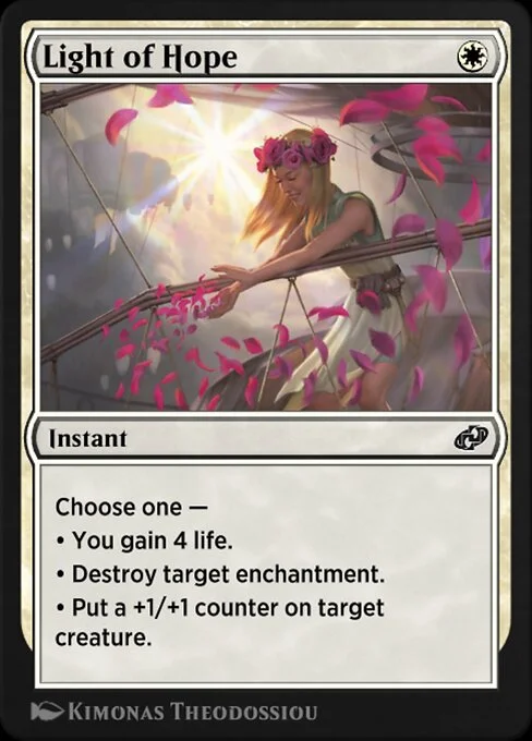 Light of Hope, carta Magic di tipo Instant illustrata da Kimonas Theodossiou