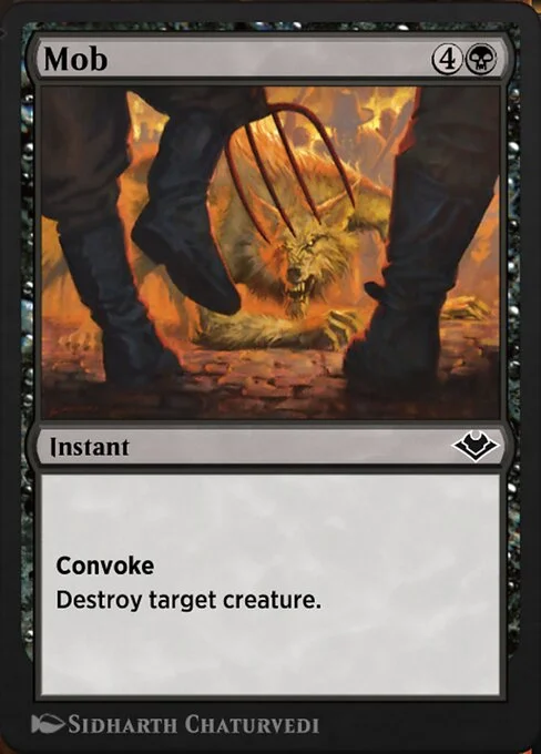 Mob, carta Magic di tipo Instant illustrata da Sidharth Chaturvedi