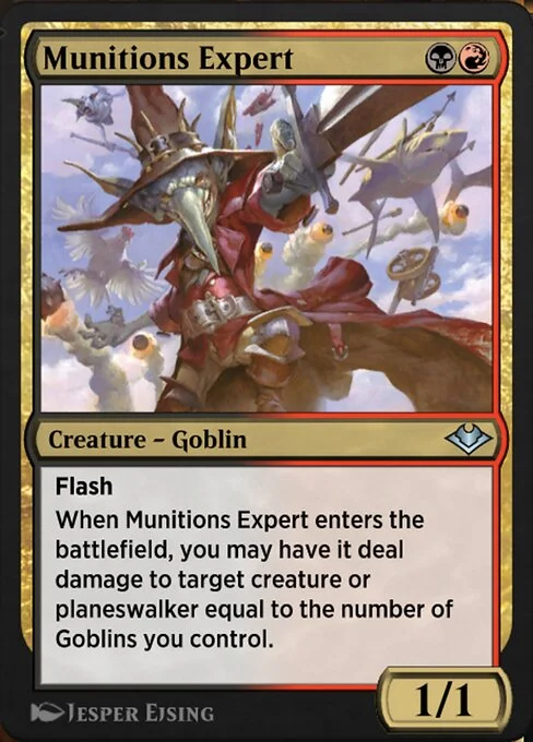 Munitions Expert, carta Magic di tipo Creature — Goblin illustrata da Jesper Ejsing