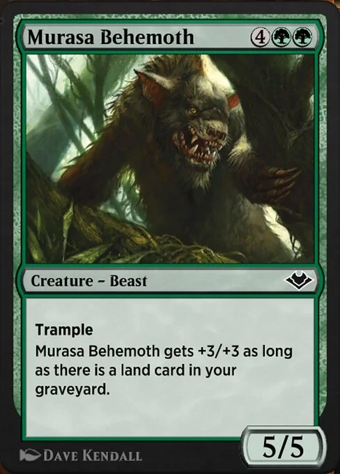 Murasa Behemoth, carta Magic di tipo Creature — Beast illustrata da Dave Kendall