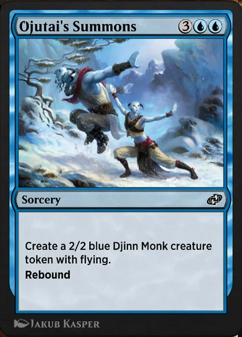 Ojutai's Summons, carta Magic di tipo Sorcery illustrata da Jakub Kasper
