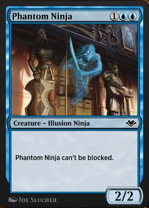 Phantom Ninja, carta Magic di tipo Creature — Illusion Ninja illustrata da Joe Slucher